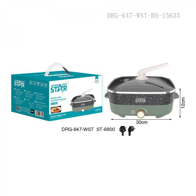 ST-9800 WINNING STAR 1600W Elektrikli Tava
