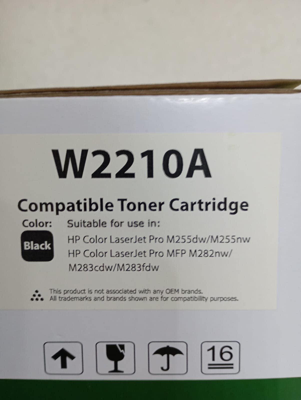 KARTRIC HP UNIVERSAL LJ 207A W2210A BK/ M 255 DW/M255 NW/MFF M282 NW/M283 CDW/M283 FDW.