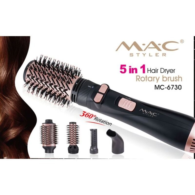 FEN MAC STYLER MC-6730 360° FIRLANAN BAŞLIQ 5+1 -1200 Vt
