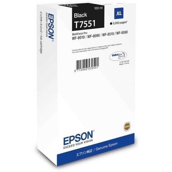 EPSON T7551-C13T755140 QARA ORJINAL KARTRIC.