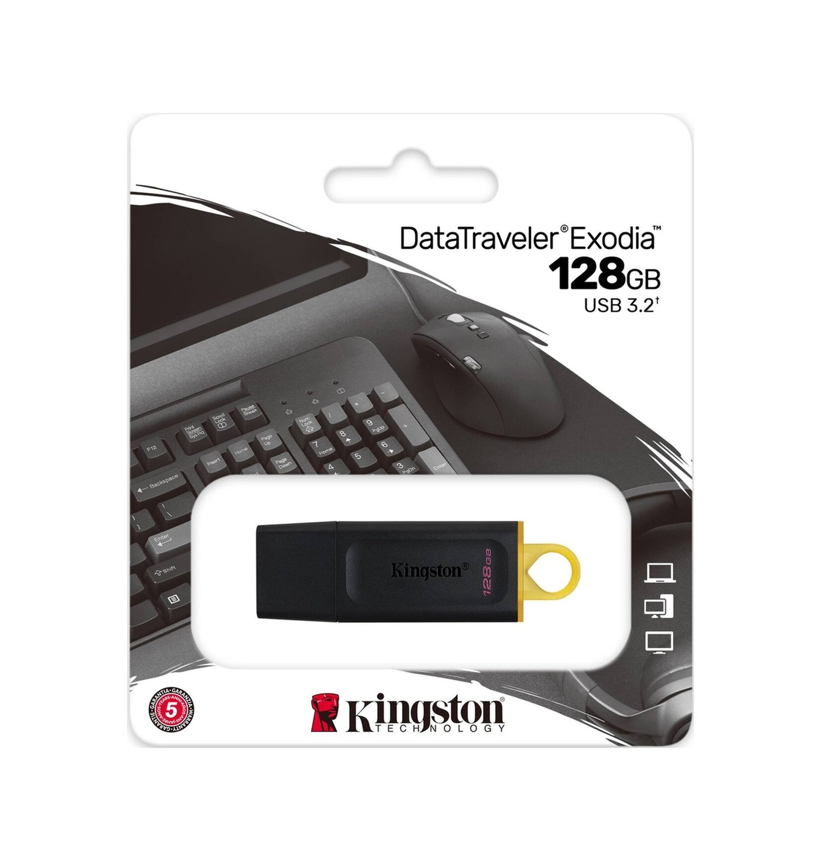 FLAŞ KART KİNGSTON 128GB DATA TRAVLER EXODİA USB 3.2 DTX